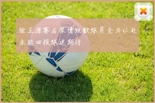 徐正源赛后深情致歉球员全力以赴未能回报球迷期待